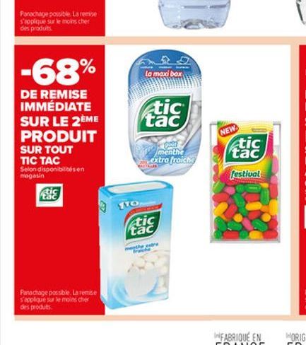 soldes Tic Tac