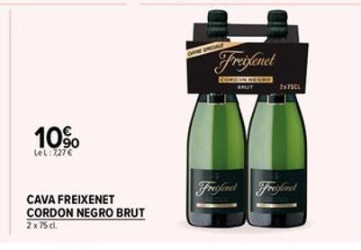 10%  LeL: 727   CAVA FREIXENET  CORDON NEGRO BRUT 2 x 75 cl.  OFFRE SPECIALE  Freixenet  2x75CL