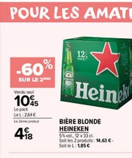 bière blonde Heineken