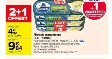 filets de maquereaux petit navire