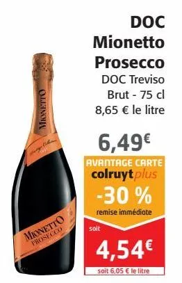 doc mionetto prosecco