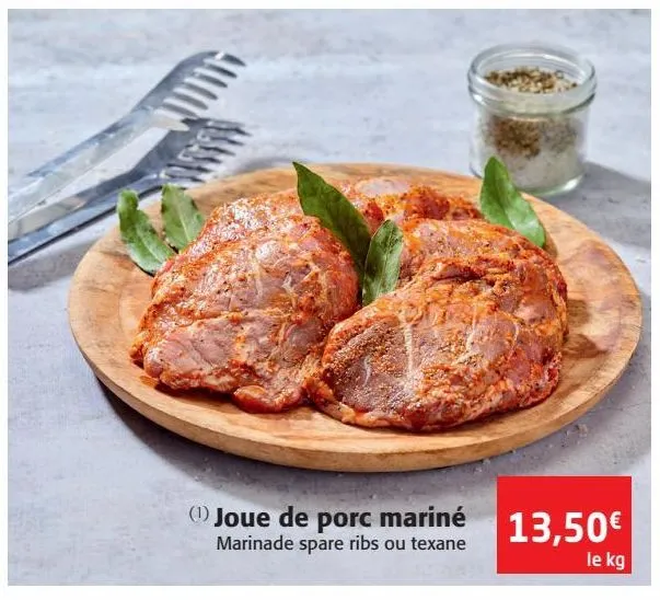 joue de porc mariné