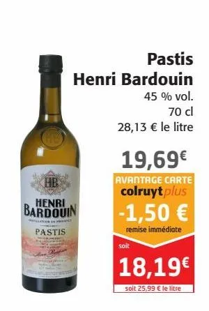 pastis henri bardouin