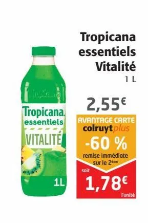 tropicana essentiels vitalité