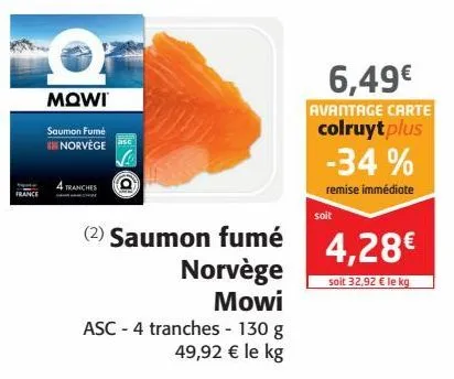 saumon fumé norvège mowi