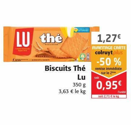 Biscuits Thé Lu