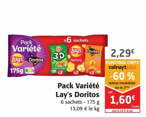 Pack Variété Lay's Doritos