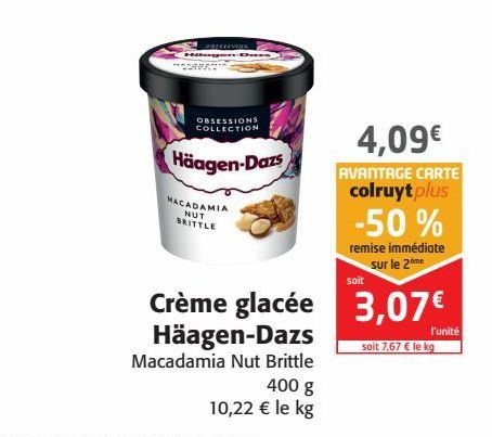 Crème glacée Haagen-Daz