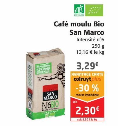 Café moulu Bio San Macro