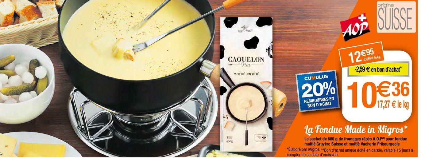 fondue au fromage