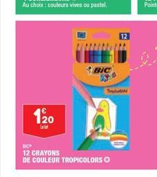 crayons de couleur BIC