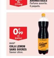 099  1,51 CL  RIVER  COLA LEMON SANS SUCRES Saveur citron.  Colla