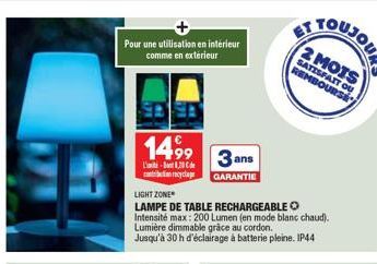 Lampe de table