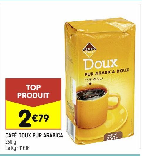 CAFE DOUX PUR ARABICA