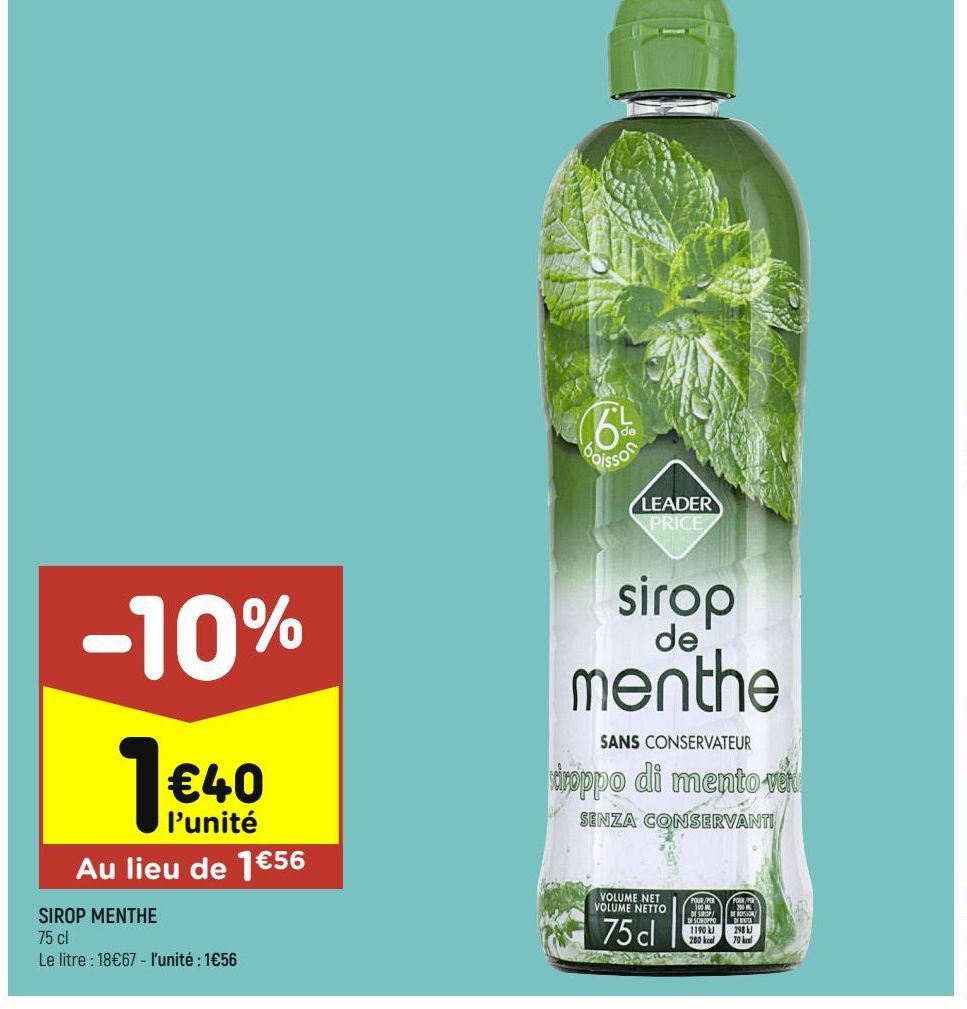 SIROP MENTHE