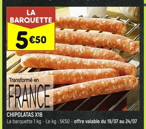 chipolatas x18