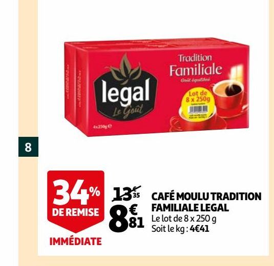 café moulu tradition familiale legal