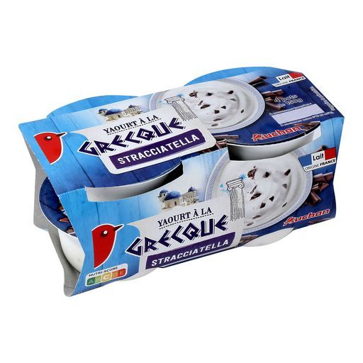 yaourt a la grecque stracciatella auchan