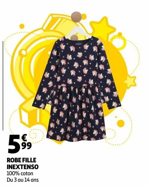 robe fille inextenso
