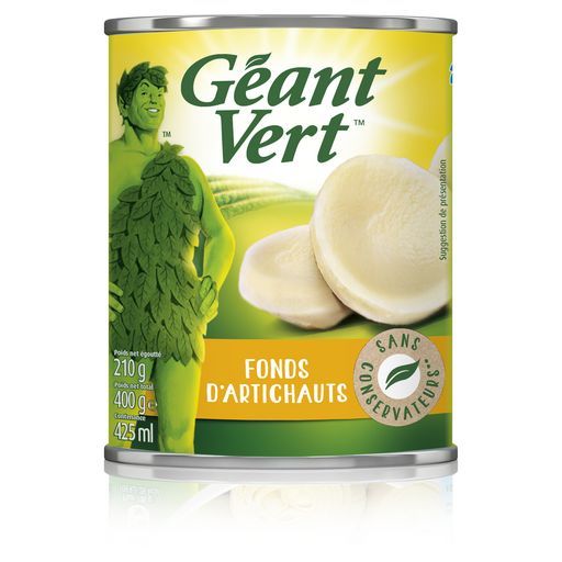 Fond d´artichauts geant vert