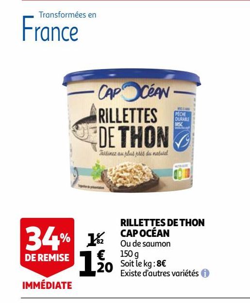 rillette de thon cap ocean