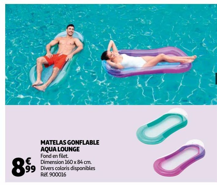 matelas gonfable aqua lounge