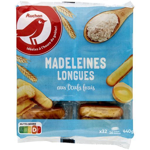 madeleines longues auchan