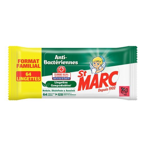 lingettes antibacteriennes St marc