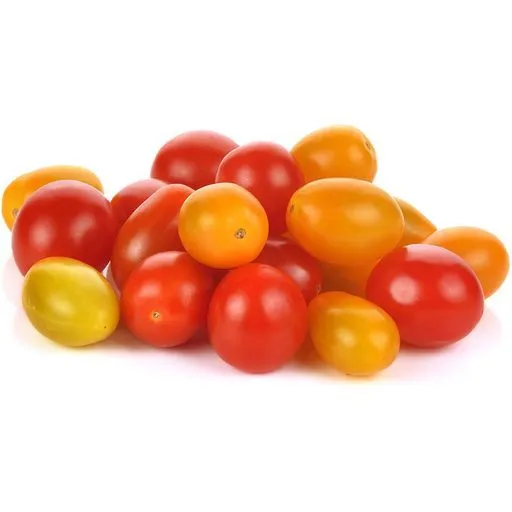 tomates cerises allongees et melangees