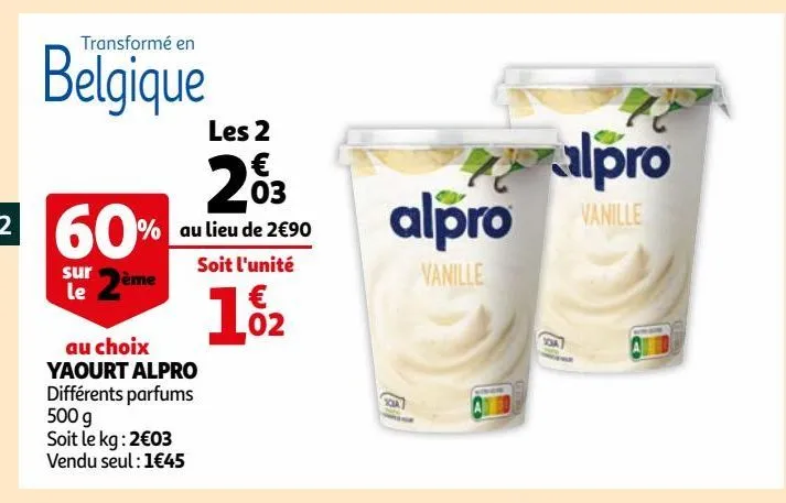 yaourt alpro