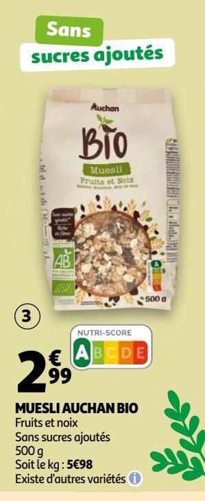 Nuesli auchan bio