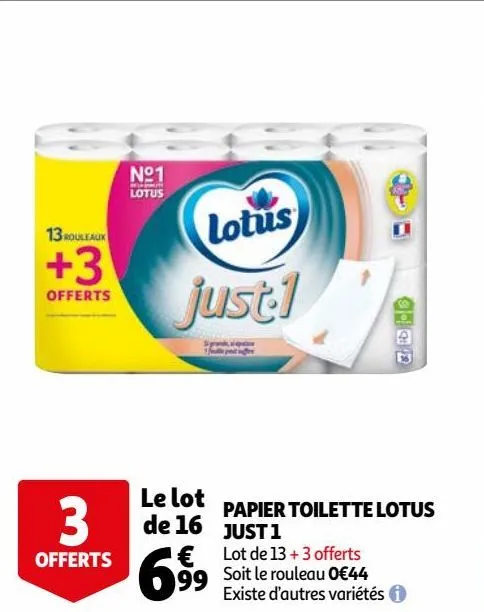 papier toilette lotus just 1