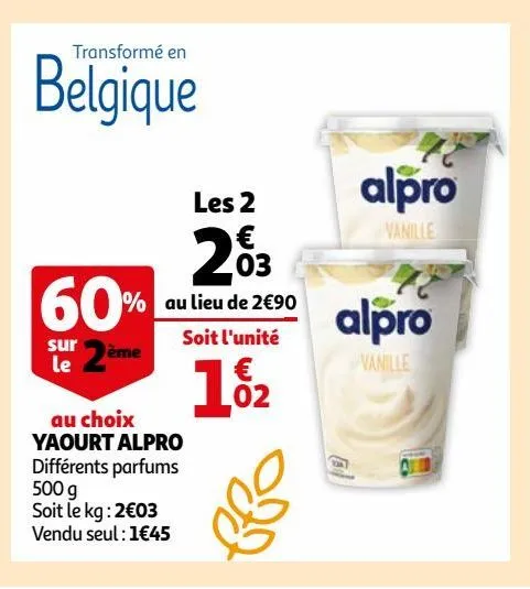 yaourt alpro