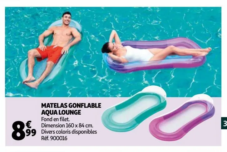 matelas gonflable aqua lounge