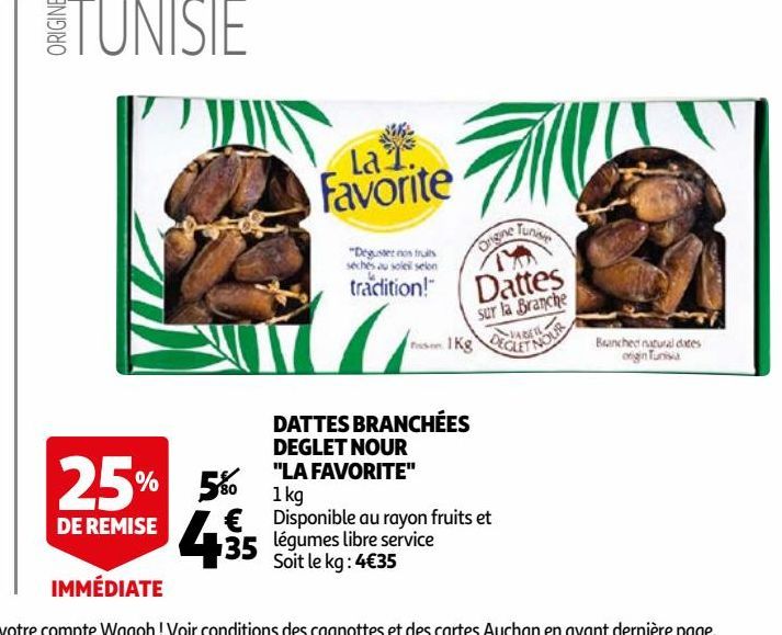 dattes branchees deglet nour la favourite