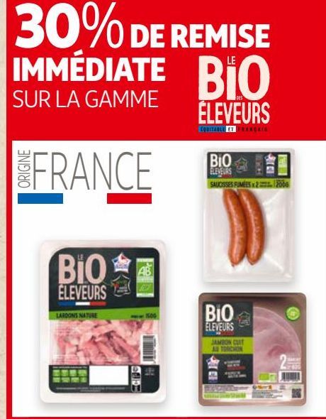 30% DE REMISE IMMÉDIATE SUR LA GAMME