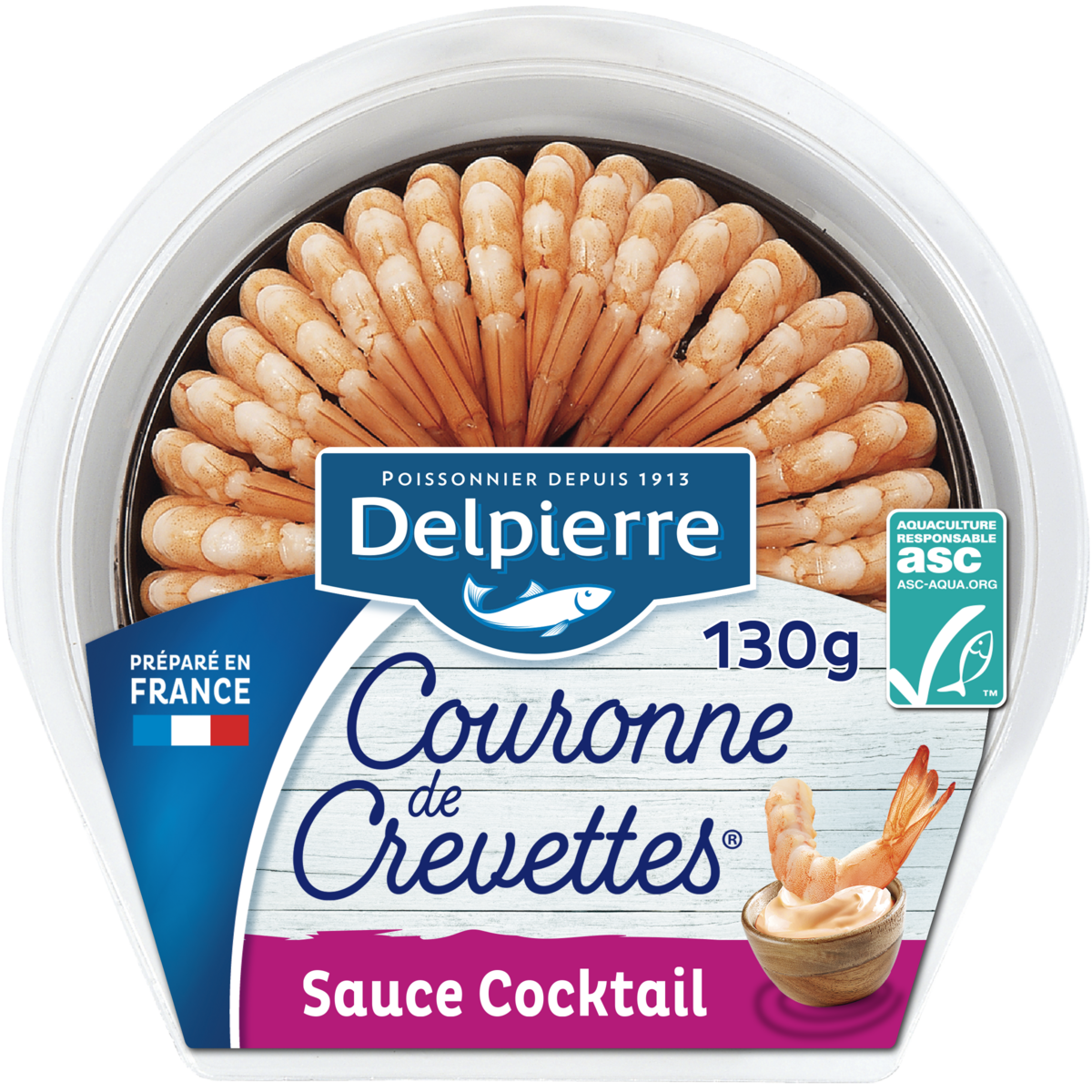 COURONNE DE QUEUES DE CREVETTES DELPIERRE