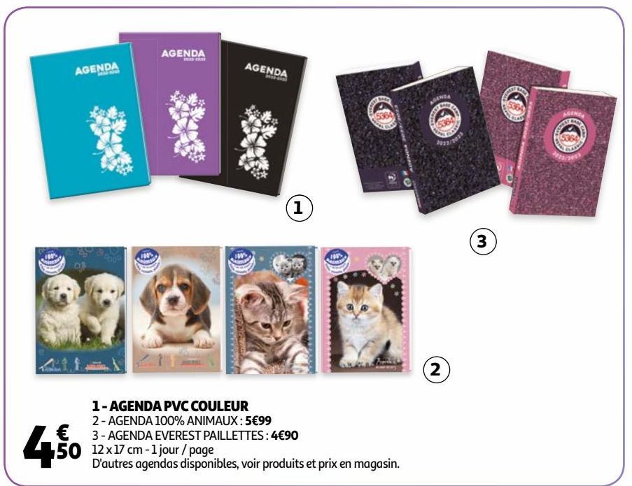 AGENDA PVC COULEUR