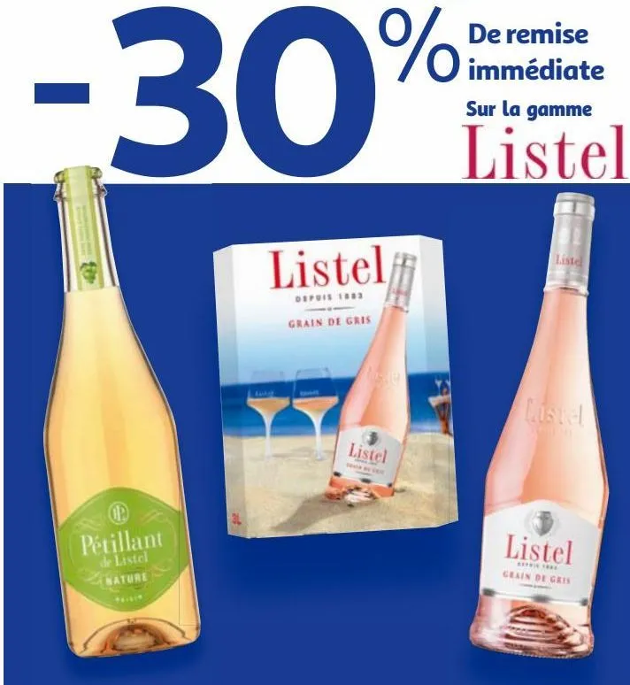 -30% de remise immédiate sur la gamme listel