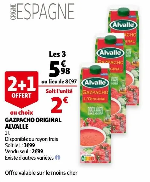 gazpacho original alvalle