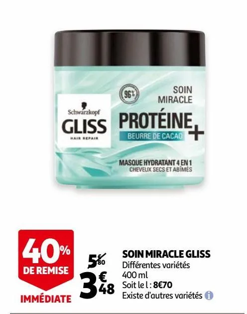 soin miracle gliss