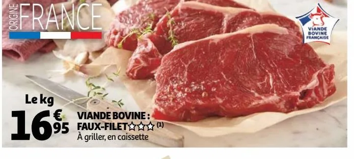 viande bovine : faux-filet §§§