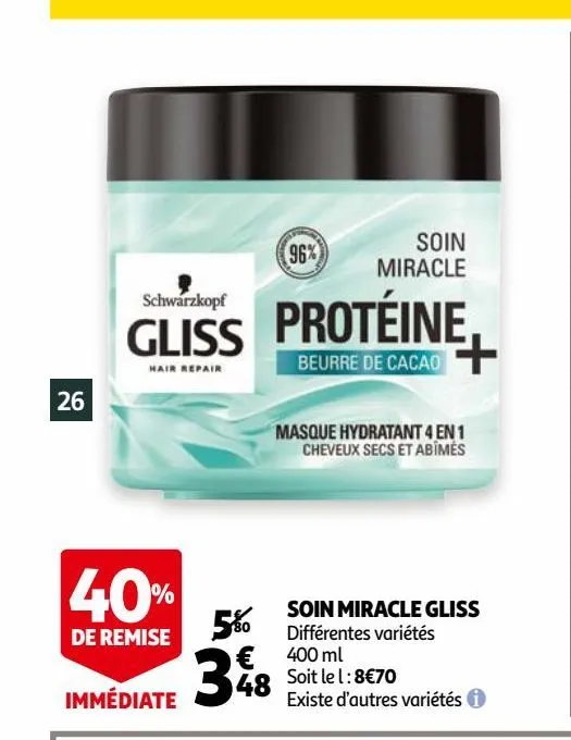 soin miracle gliss