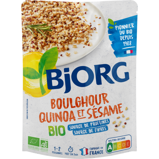 Boulgour, quinoa et sesame bio bjorg