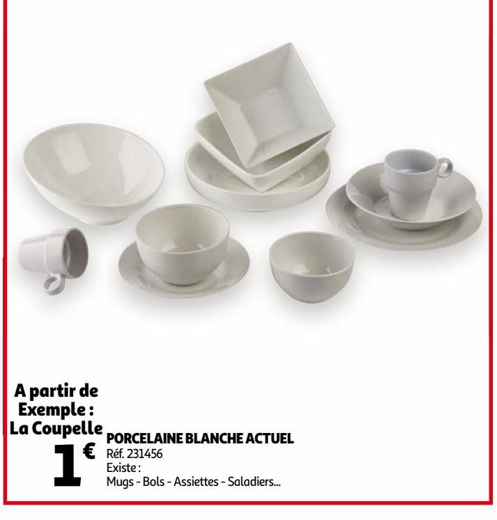 porcelaine blanche actuel