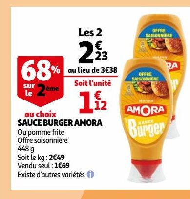 sauces burger Amora