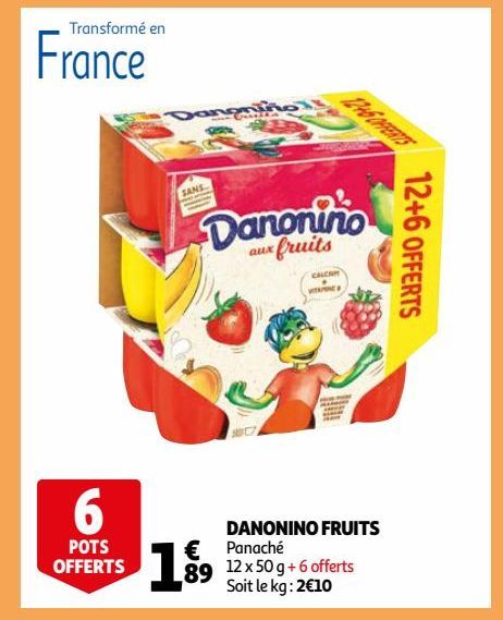 Danonino fruits