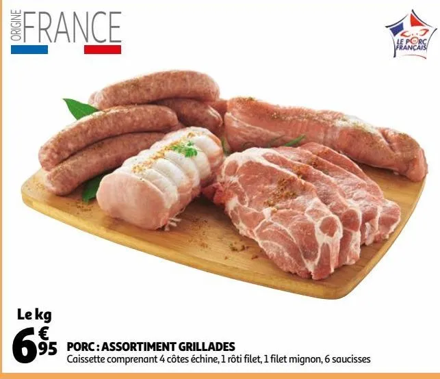 porc : assortiment grillades