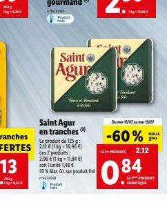 fondant Saint Agur