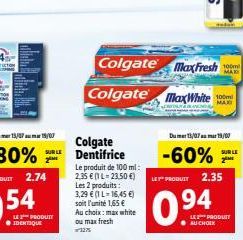 dentifrice Colgate